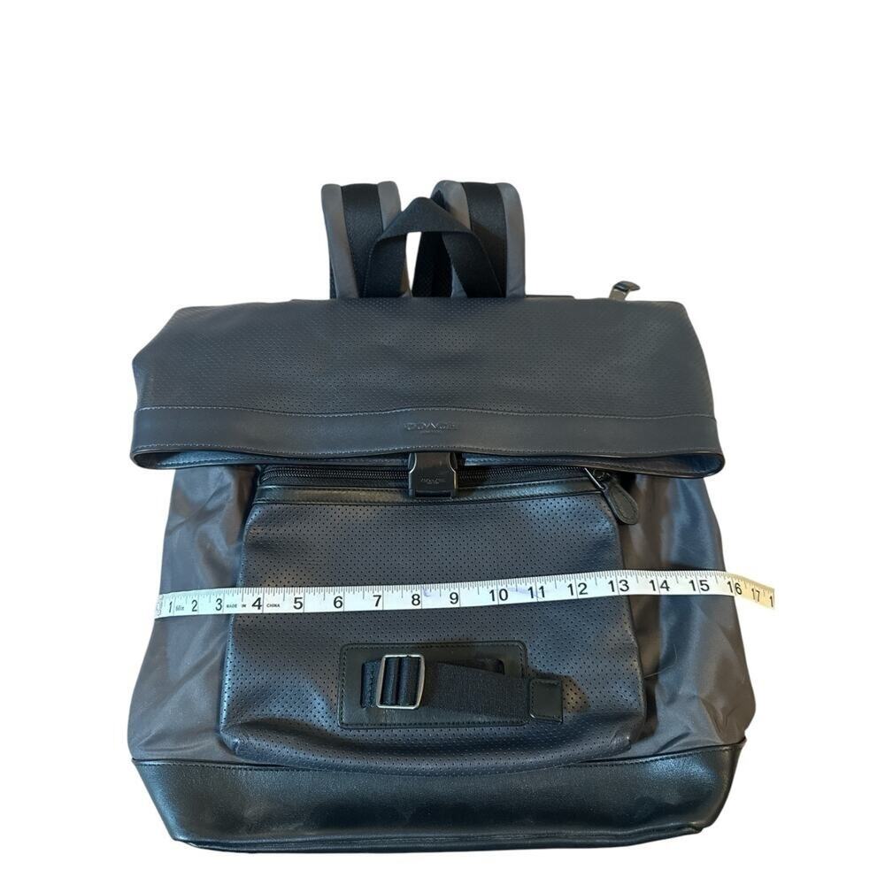 Coach Terrain Explorer Rolltop Backpack Nylon Leather NWOT - Picture 11 of 16